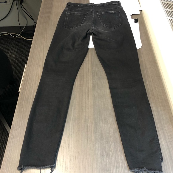 🚫SOLD🚫MOTHER Stunner Zip Ankle Step Fray Not Guilty Black Size 25 - Picture 13 of 14